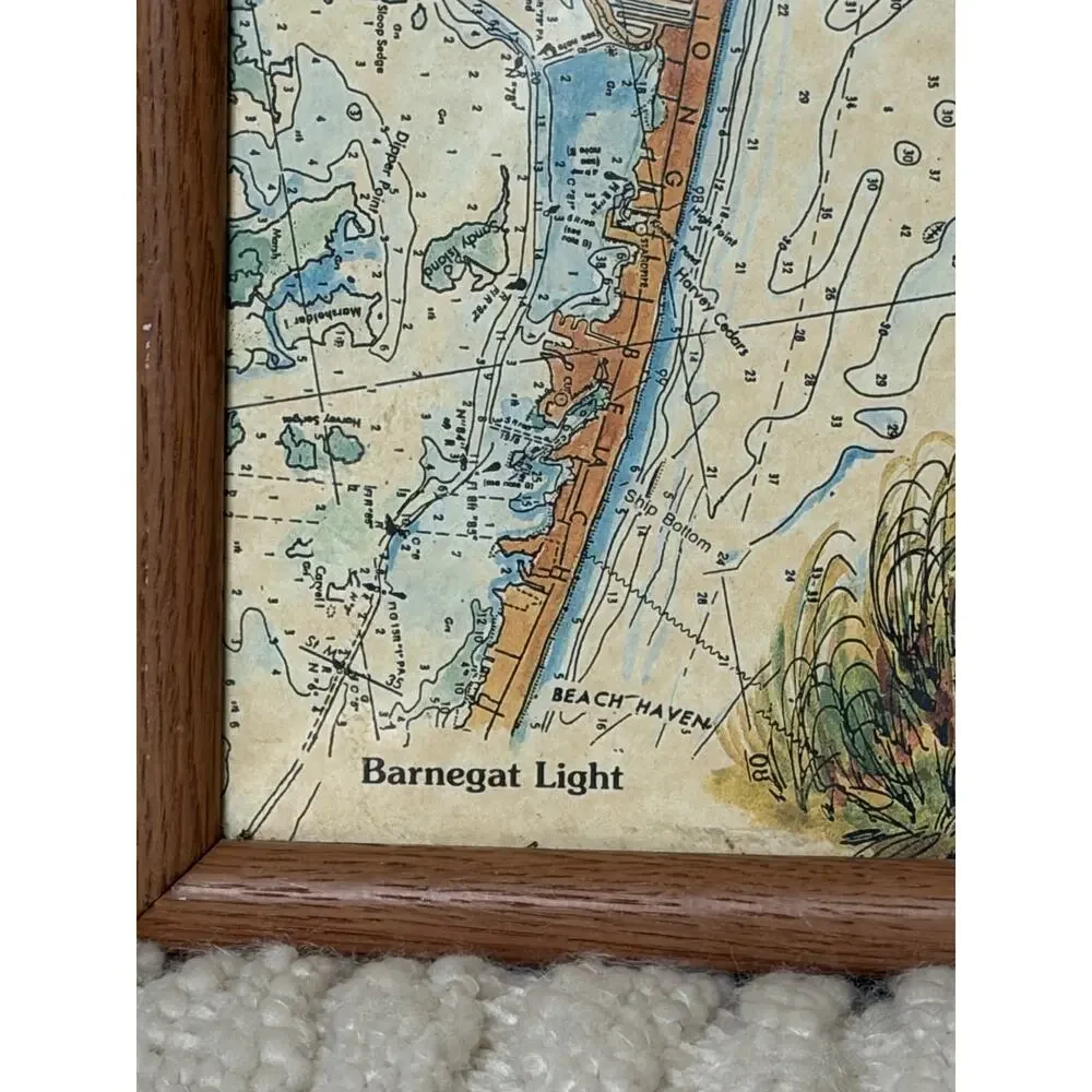 Barnegat Lighthouse Long Beach Island NJ Framed Art Print Donna Elias